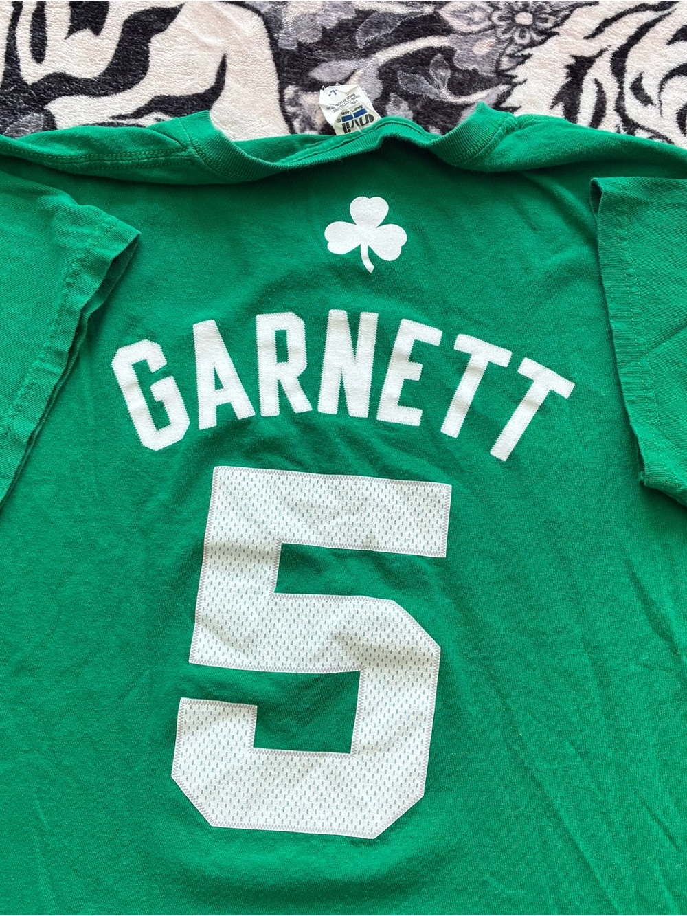 B1B - VINTAGE 00s ANVIL BLUE BAR KEVIN GARNETT CELTICS T SHIRT